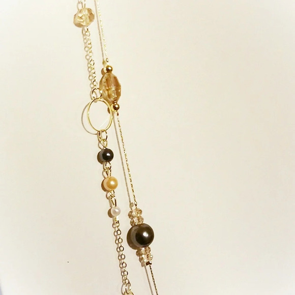 Dainty Necklace | Long Double Strand Beaded - Picture 8 of 10